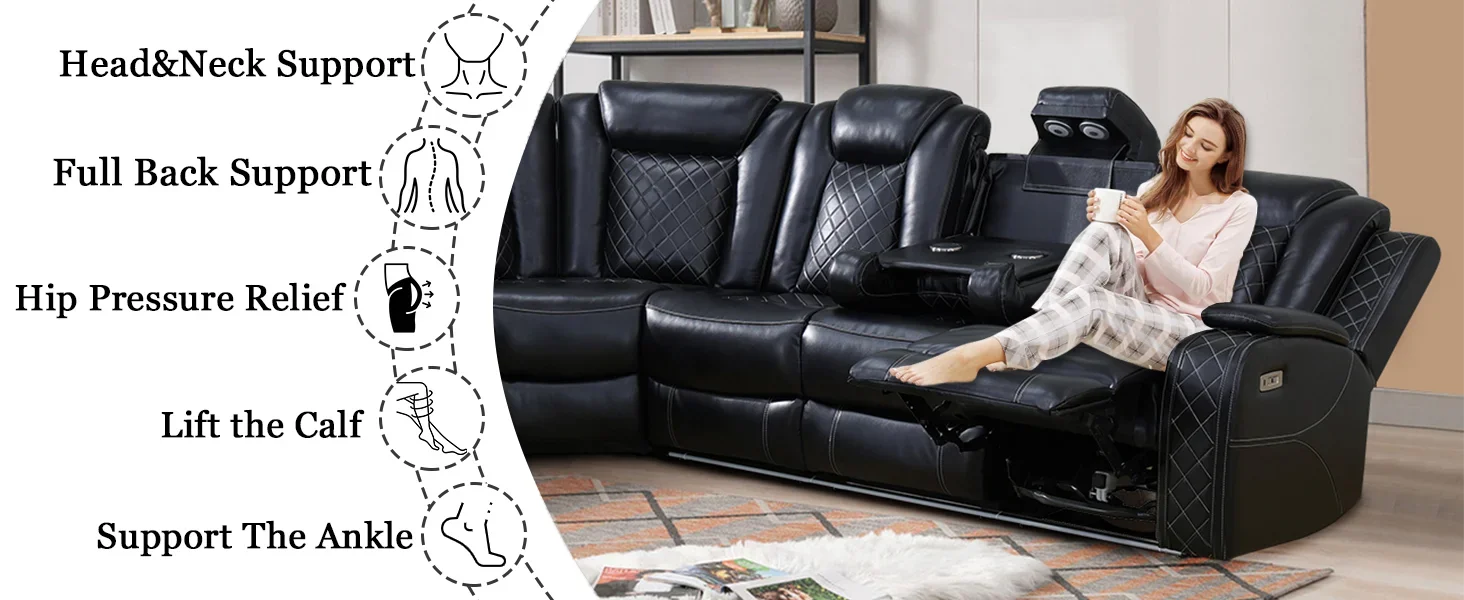 Power sectional sofa