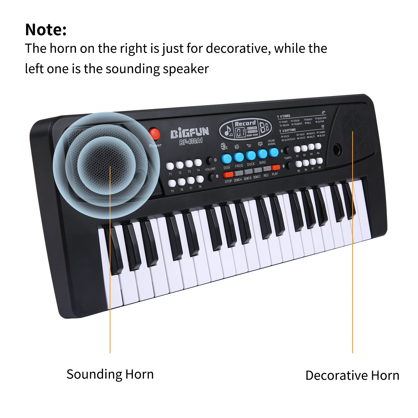 37 Keys Digital Electronic Keyboard Kids Multifunctional Electric Piano For Piano Student With Microphone Musical Instrument