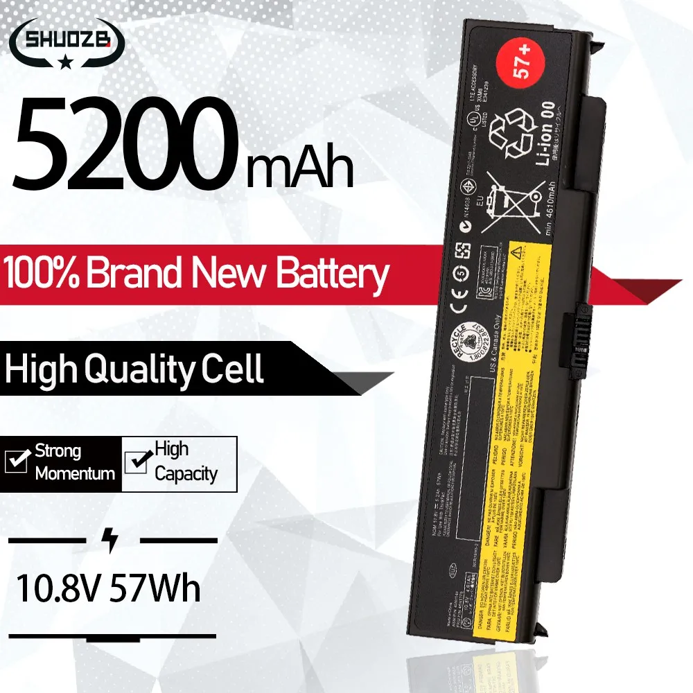 

New Laptop Battery for Lenovo ThinkPad T440P T540P W540 W541 L440 L540 45N1144 45N1145 45N1148 45N1159 45N1158 45N1160 57+ 6cell