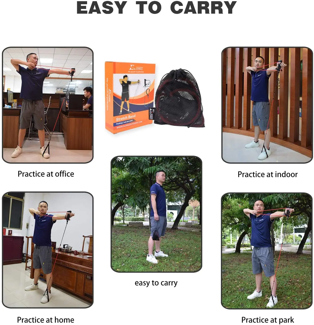 Archery Trainer Band Training - Portable Bow Riser Handle - 9 to 19 lbs Tension Adjustment Suitable for Left and Right Hand 2