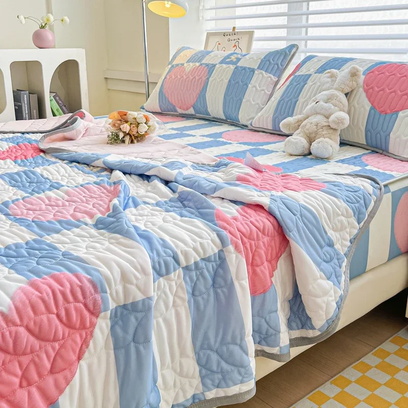 

MissDeer Summer Quilt Cooling Comforter Single/Queen Size Duvet Quilted Bedspread Skin-friendly Blanket 여름이불 (No Pillowcase)