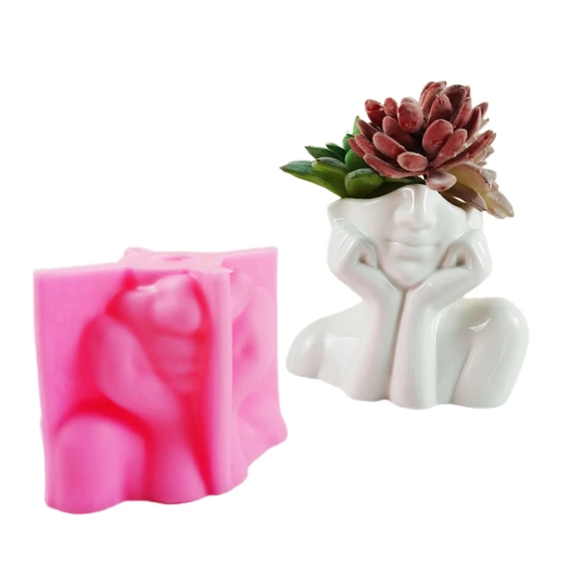 

Succulent Planter Silicone Mold Flower Pot Concrete Mold Cement Gypsum Mold DIY Flower Vase Epoxy Resin Casting Mold