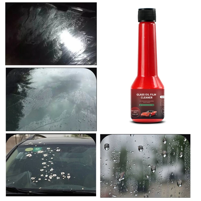 

Multipurpose Car Cleaning Liquid 80ml High Enrichment Oil Film Remover Cleaner