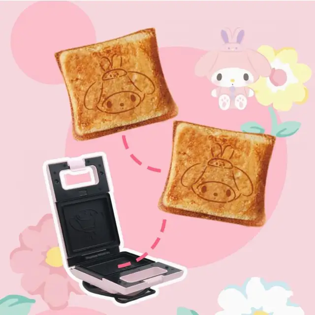 Kawaii Sanrios Cinnamoroll Electric Sandwich Makers Anime Dog Waffle Maker  Multifunction Breakfast Maker Household Appliances