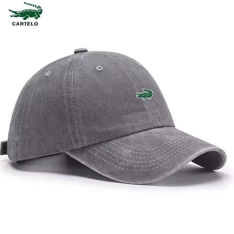 

CARTELO Unisex Baseball Caps for Men and Women Adjustable Casual Cap Embroidery Cotton Sun Hat Solid Sun Visor Golf Hat