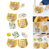 Shape Matching Board Montessori Present Colorful Cultivate Logical Thinking Skills for 3+ Years Old 2