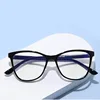 Fashionable Oversized Cat Eye Glasses Frame for Prescription Eyewear Short Sight Eyewear 0 -0.5 -1 -1.25 -1.5 -1.75 -2.0 To -6 6