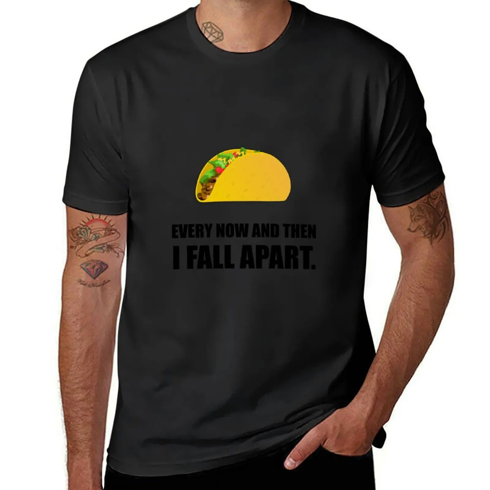 Fall Apart Taco T-shirt summer tops oversizeds sweat shirts, men