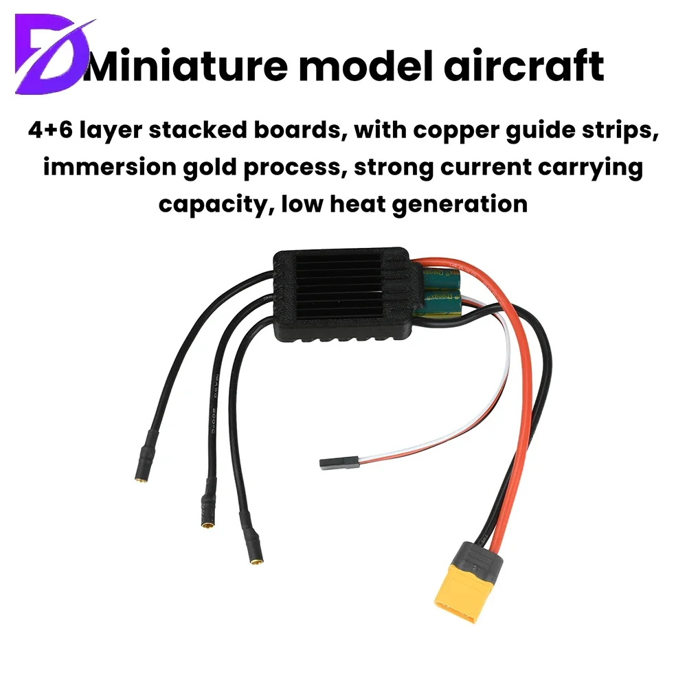รูปสินค้า ESC ไร้แปรงถ่าน 3-8S 120A พร้อม BEC สำหรับ RC และพัดลม