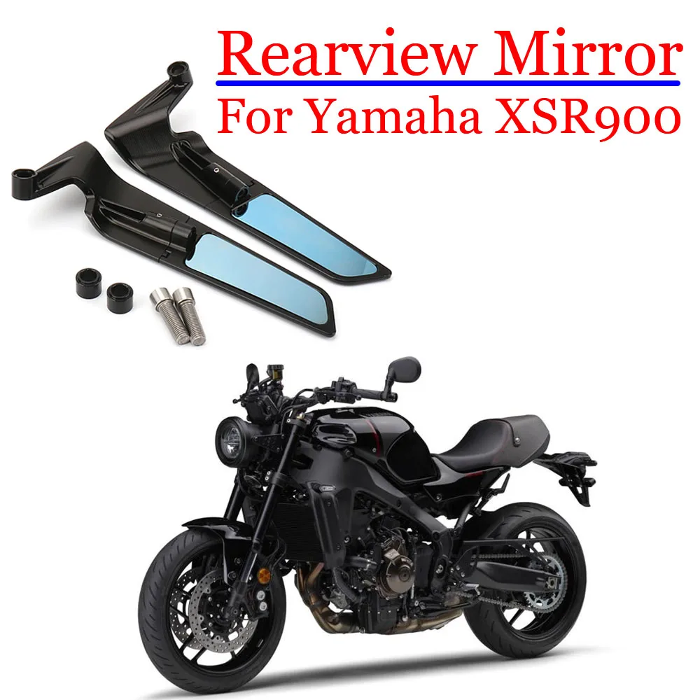 

XSR900 Motorcycle Rearview Mirror For Yamaha XSR 900 2022 2023 Adjustable Rotating NEW Aluminium Accessory Invisible Rearview