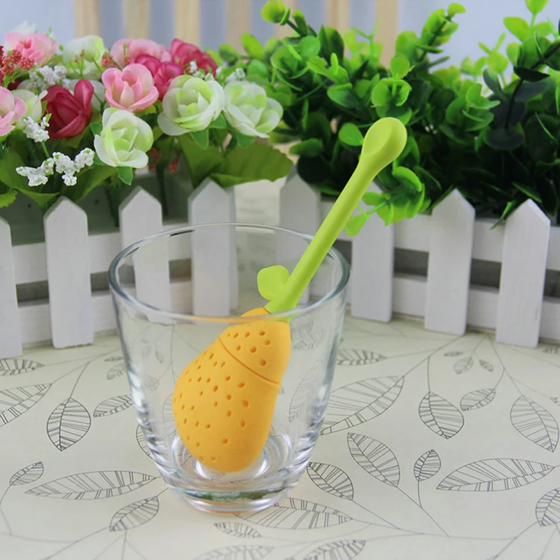Creative Tea Infuser Ball Silicone Teaware Tea Leaf Strainer Diffuser Teapot Tool Strawberry Lemon Bag Teabag Kitchen Accessorie tea infuser