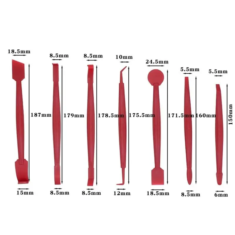 A03Q-차량 스티커 설치용 스퀴지 세트 스크레이퍼 자동차 필름 랩핑 도구 키트 자동차 액세서리 자동차 윈도우 틴팅 필름 도구 키트