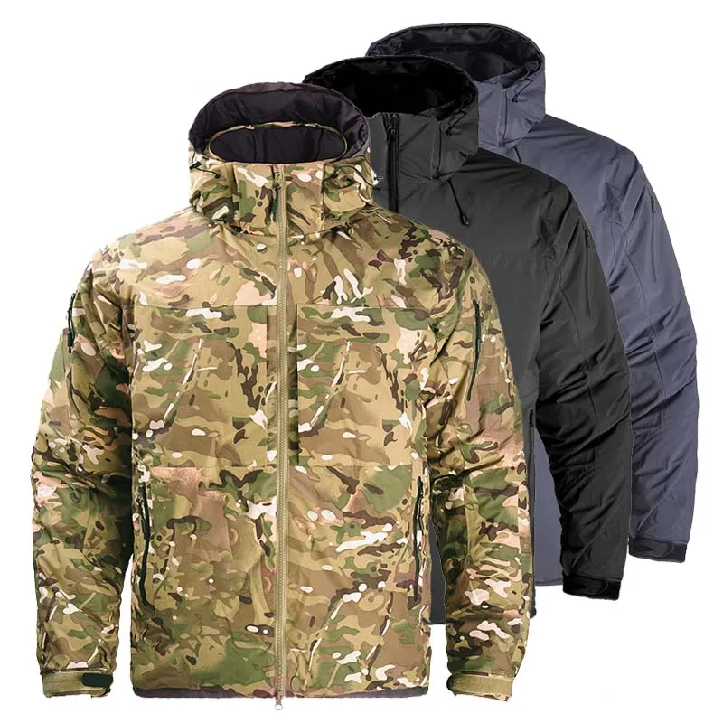 

Duck Down Coats Winter Tactical Parkas Men Warm Coat Waterproof Outdoor Polar Thermal Jackets Lightweight Camouflage Windbreaks