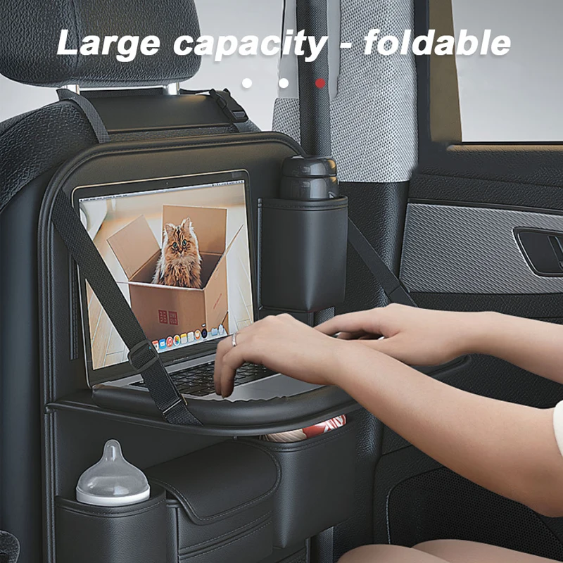 GMQ Organizer Per Sedile Posteriore Auto, 1 Confezione Organizer Per Sedile Posteriore Con Vassoio Contenitore Multifunzionale Per Sedile Poste~p127989386