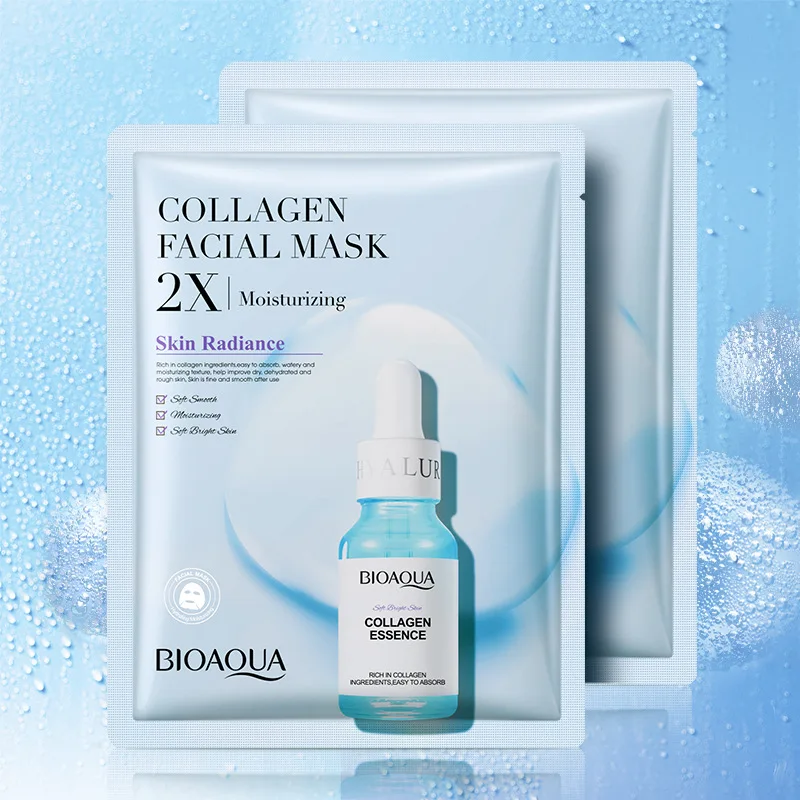 

10 Pcs Collagen Peptide Moisturizing Essence Mask Soft Hydrating Skin Care Anti-wrinkle Nourishing And Brightening Skin Tone