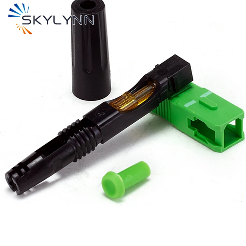 100 PCS Per Box 58mm SC Fast Conector Quick Cold Connector, SC/APC SC/UPC For Drop Cable