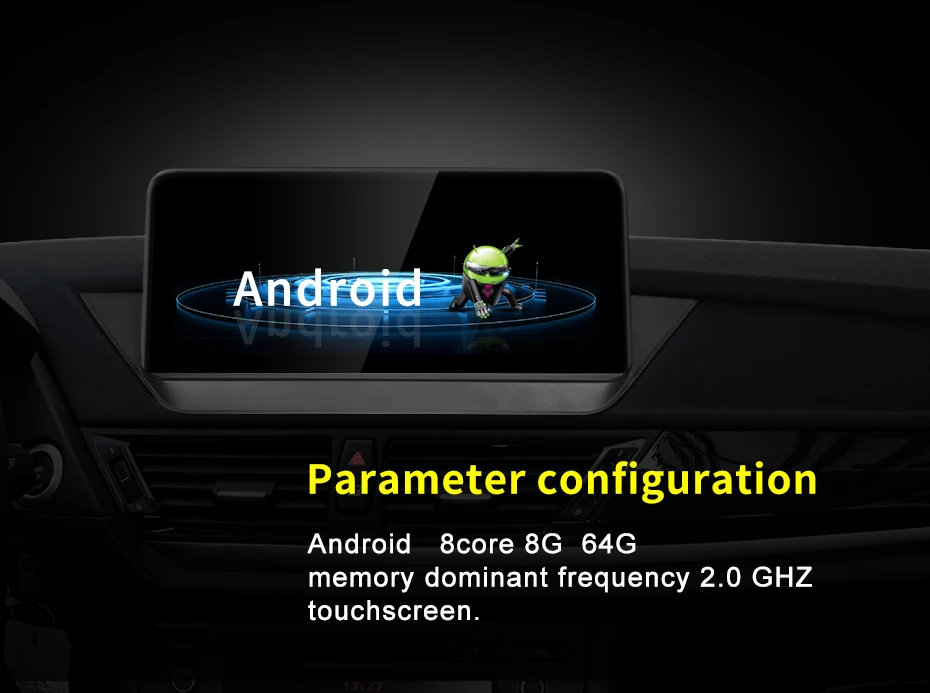 NEW ID8 Snapdragon665 10.25inch 8G 128G Android12 For BMW X1 E84 Car Video Playe
