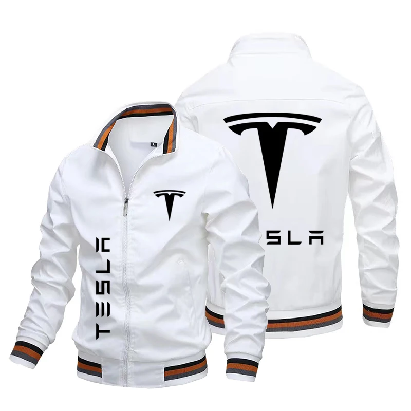 Men's zippered baseball jacket, rider uniform, motorcycle jacket, sportswear, spring and autumn new products