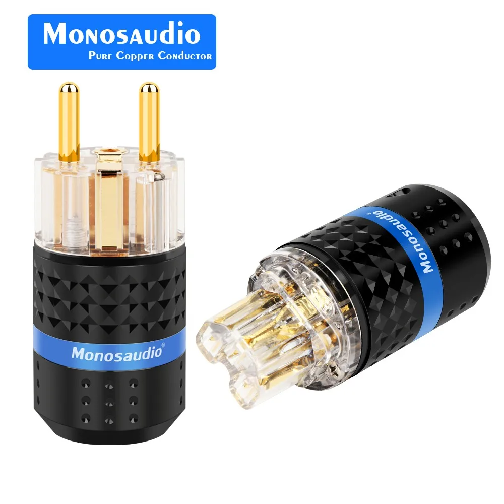 

Monosaudio E102/E103 высококлассный родиевый разъем из чистой меди 24k с золотым покрытием