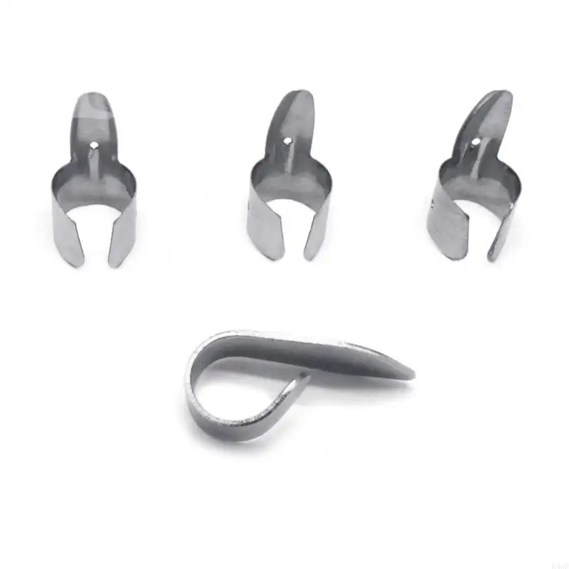 H4GF 4Pcs/set 1 Thumb + 3 Finger Guitar Picks Stainless Adjustable Fingerpicks Guitar Plectrum Sheath For Acoustic