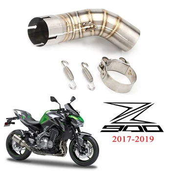 Slip On For Kawasaki Z900 Ninja900 2017-2019 Exhaust Motorcycle Exhaust Middle Pipe Connection Link Pipe 51mm Muffler