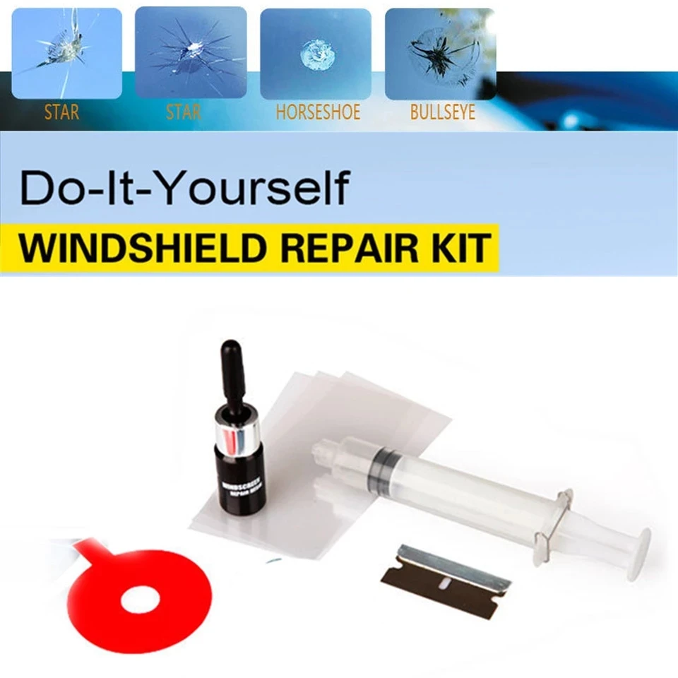 

Practical DIY Car Windshield Repair Kit Tools Auto Glass Windscreen Repair Set For Auto Window Chip Crack