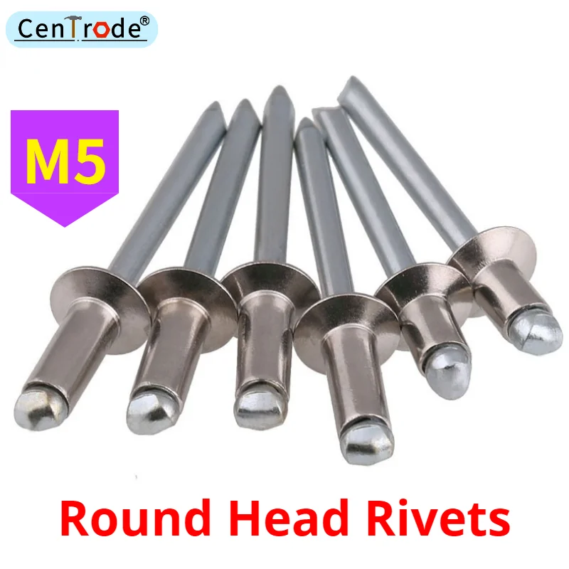 Open Pull Nail Core Pulling Rivet 304 Stainless Steel Round Head Pop ...