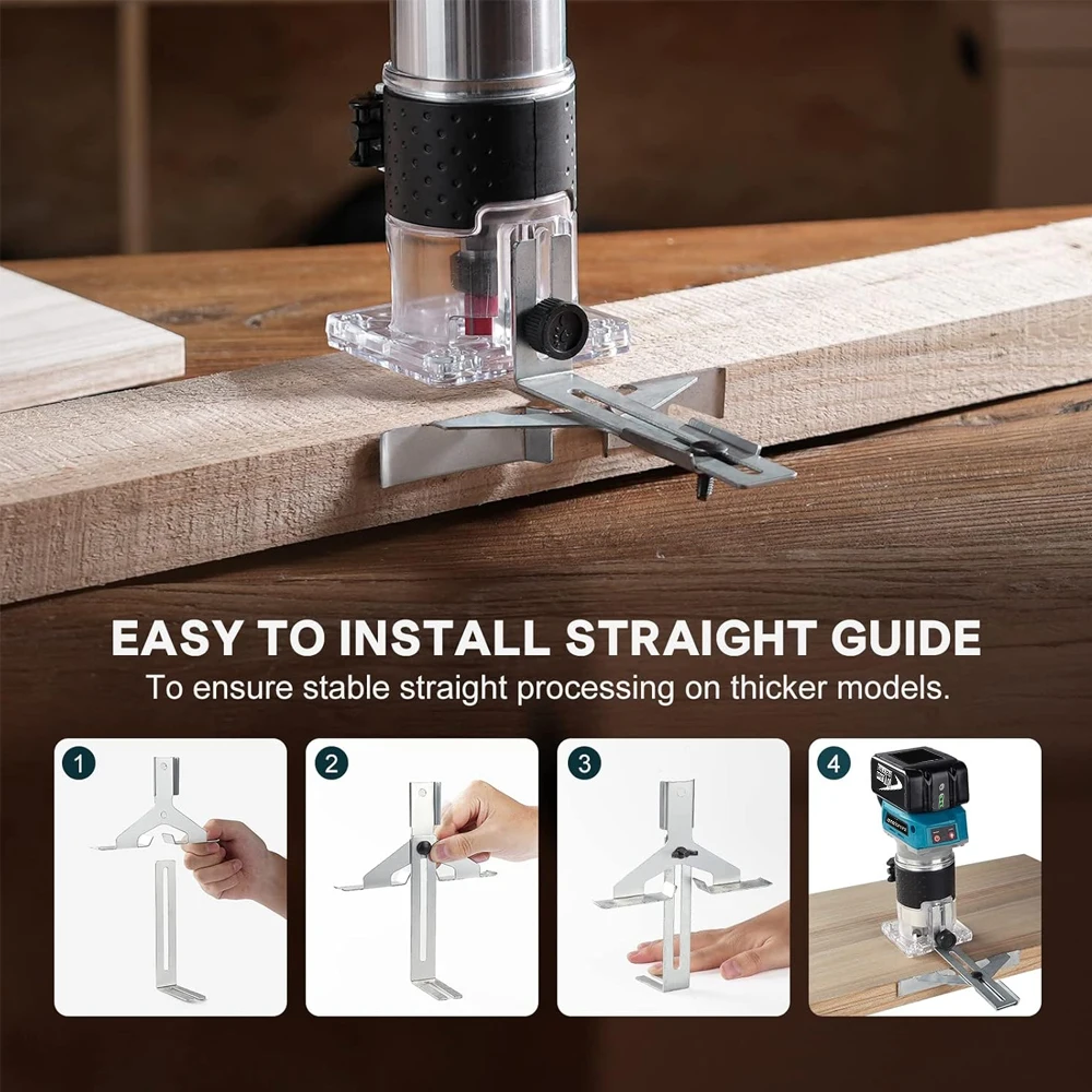 5 Speeds Cordless Electric Trimmer Brushless Trimming Machine Wood Router Milling Engraving Cutter for Makita 18v Battery