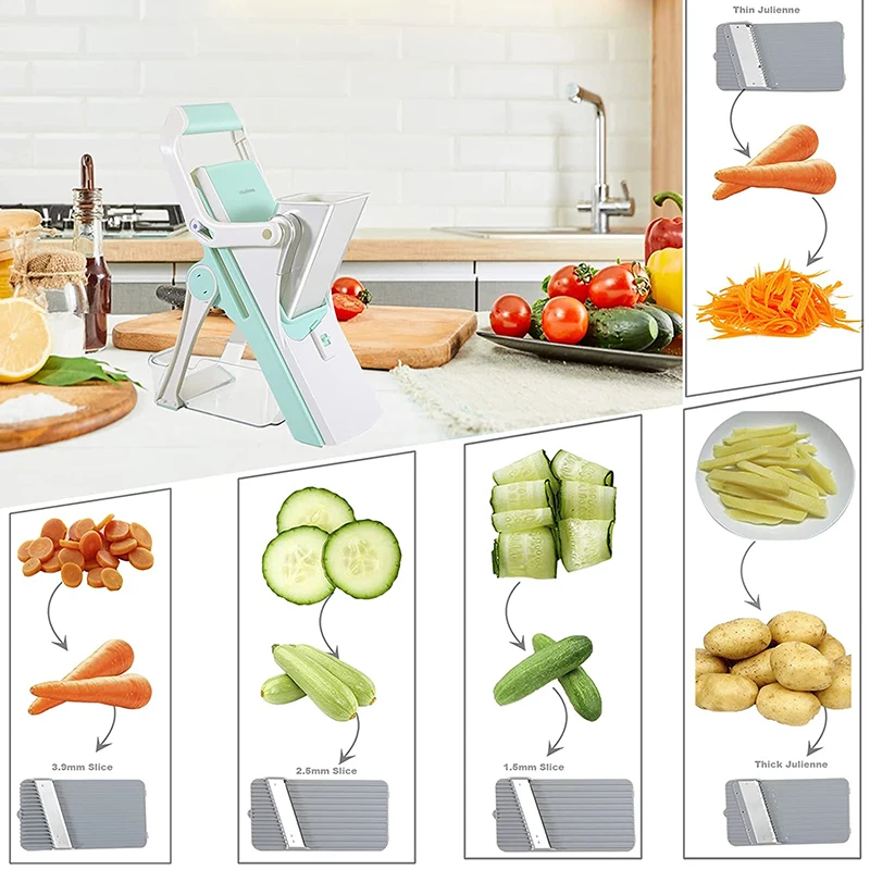 Food Slicer Vegetable Shredder Vegetable Cutter Multifunctional Vegetable Cutter Lemon Slicing Kitchen Grater Meat Not Hurting Your Hands Kitchen Tool