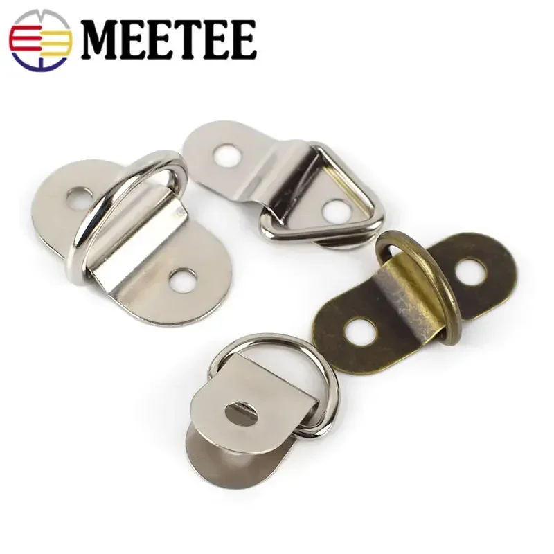 10/20Pcs Metal U Shape Arch Bridge Clip Buckle D Ring Clasp Hanger