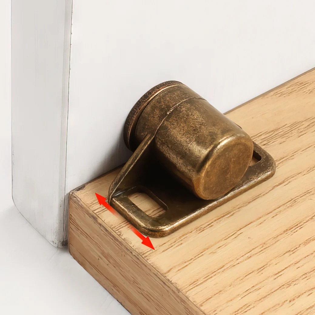 1pc Magnet Cabinet Door Catch Strong Magnetic Door Stopper w/screw Alloy Drawer CLoser Gold Bronze Silver Black Latch 35*19mm magnetic cabinet catches magnetic cabinet latches