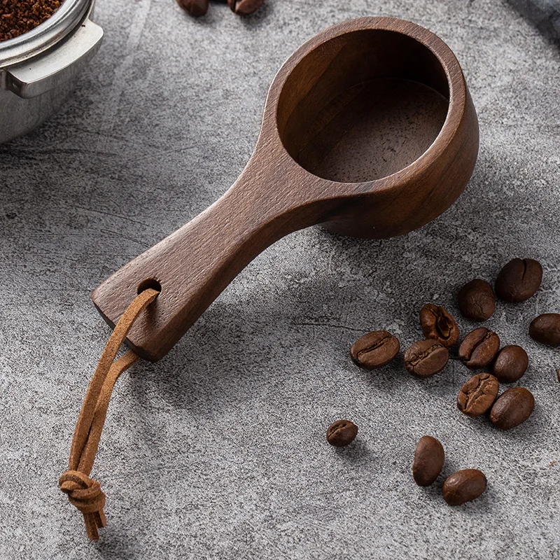 Walnut Wood Mini Wooden Measuring Coffee Scoop Wood Spoon