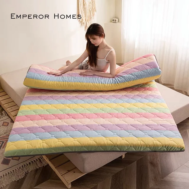 Colchón tatami grueso de estilo japonés, alfombrilla suave, cojín plegable,  almohadilla para dormir para el hogar, artefacto para el suelo del  dormitorio - AliExpress