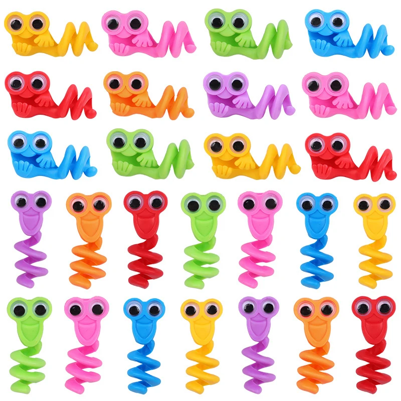 10/20 Stücke Lustige Cartoon Bleistift Topper Big Eye Stift Kappe Kinder Geburtstag Party Favors Pinata Füllstoff Weihnachten Geschenke Spielzeug schule Belohnungen – Detail 12