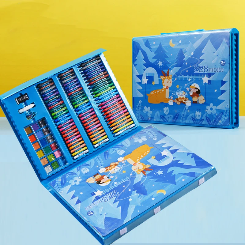 228Pcs Kids Drawing Set Suitcase Drawing kit Children Art Set Watercolor  Markers Crayons Art Painting Tools For Boys Girls Gifts - AliExpress