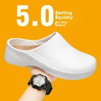 Summer Cross-Border Casual Slippers Plus Size Waterproof Oil-Resistant Chef Shoes Fashionable Nurse White Shoes Wholesale