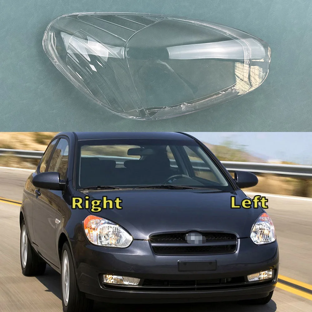 

Для Hyundai Accent 2006-2010 Автомобильная фотолампа Автомобильная оболочка налобный фонарь абажур стеклянная лампа налобный фонарь крышка