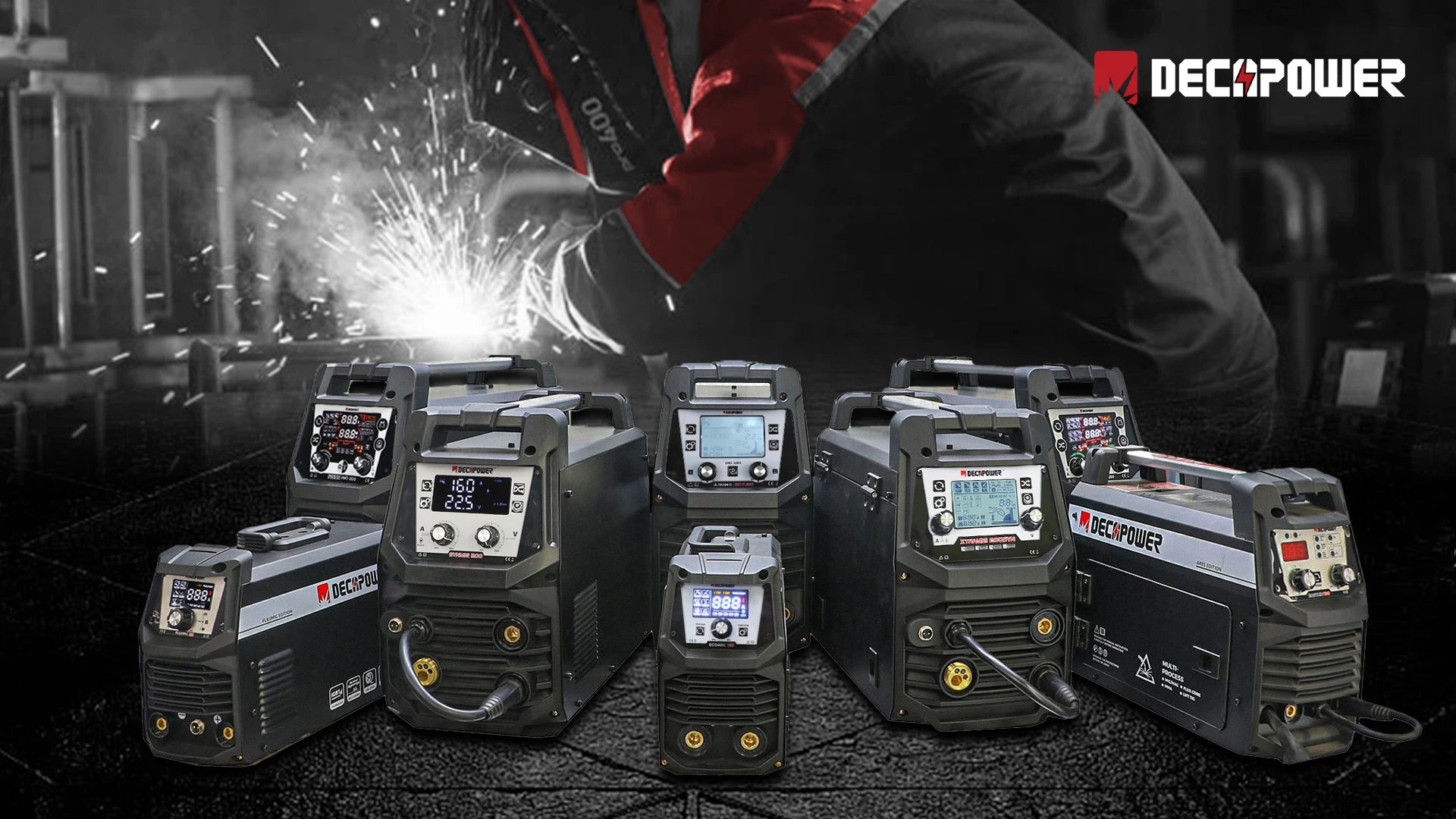 Decapower Mig Welder Series Semiautomatico Mig Mag Mma Tig Flux 4 In 1 Saldatrice A Fusione Per Saldatura Mig A Gas O Senza Gas