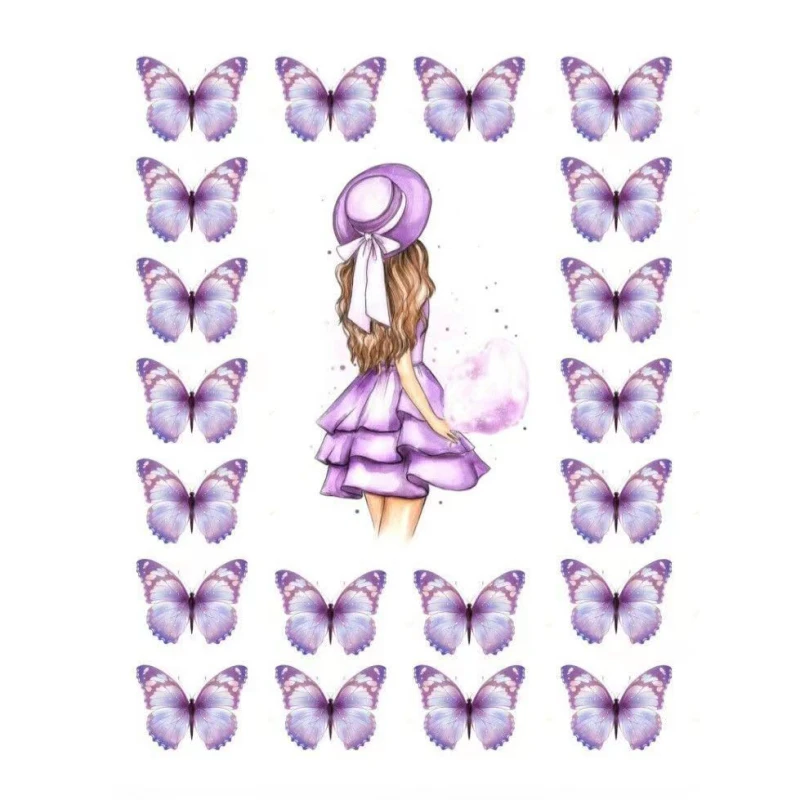 Cake Topper cake topper cupcake supplies cake decoration Happy birthday butterfly cake topper flags cupcake toppers sweety wedding bride baby shower party cake Diy baking mariage decor