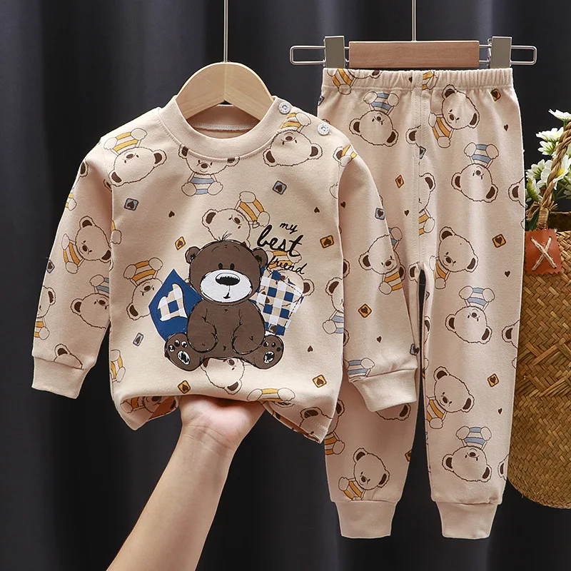 baby's complete set of clothing Baby Boys Clothes Children's Boys And Girls Clothing Set Baby Cotton Underwear Set Spring Autumn Newborn Clothes Long Sleeve Baby Clothing Set best of sale