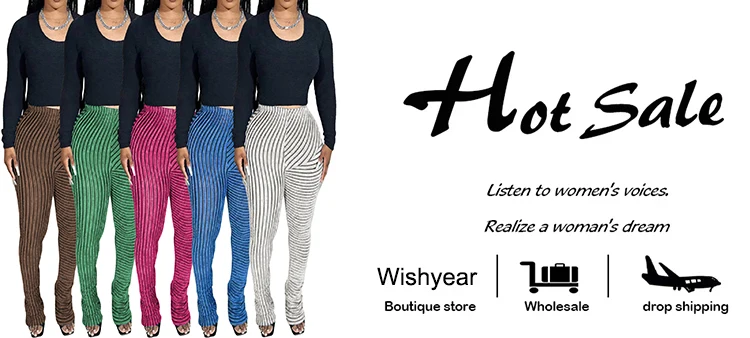 Mode Blau Streifen Plüsch Gestapelt Hosen Frauen Verkauf Hohe Strecth Schlank Sport Flare Hosen Herbst Y2K Weibliche Streetwear Jogginghose – Detail 1