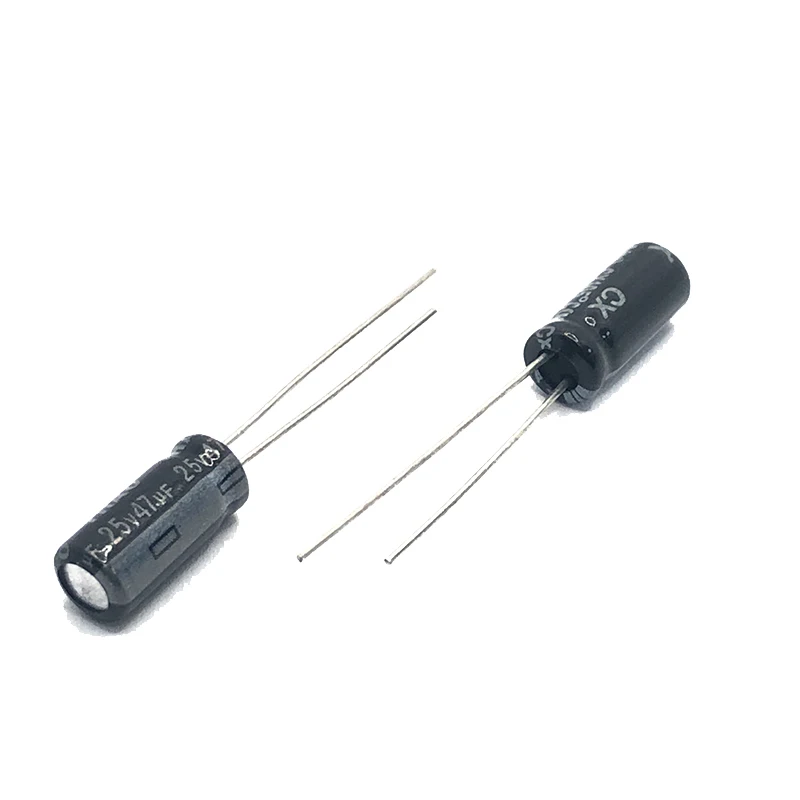 25V47UF 5x11mm Aluminum Electrolytic Capacitors 25v 47uf 47uf25v 25v47mf 47mf25v 25v47MFD 47mf 47MFD 25wv 25vdc Electrolytic Capacitor Aluminum Capacitor Aluminum Electrolytic Capacitor