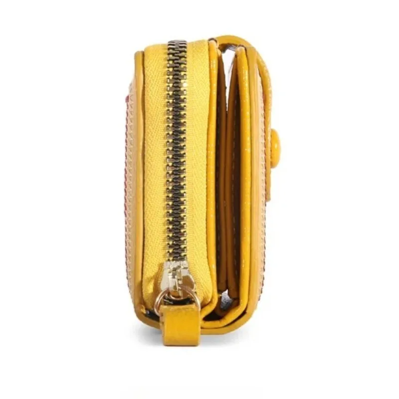 Simple Women's Short Card Bag, Cute Ultra-thin Mini PU Leather Zero Wallet, Women's Credit Card Holder Wallet