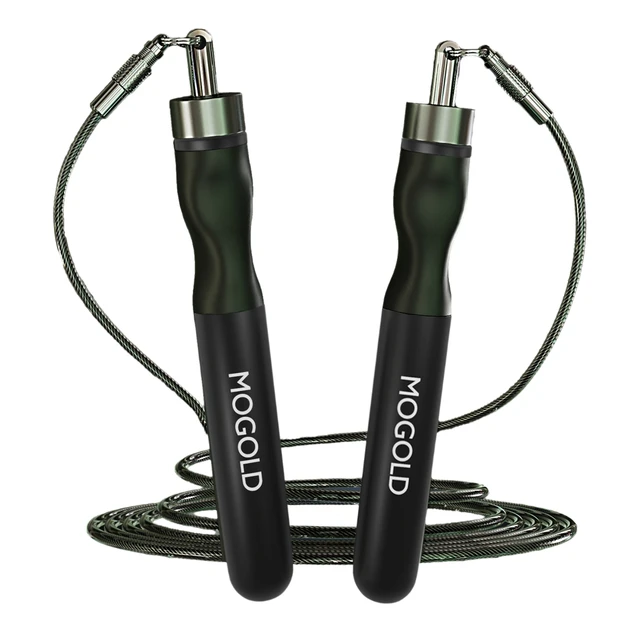 Fitness Jump Rope, anti-tangle racing rope, aluminum alloy handle, buckle design can switch 3.0-5.0 different weight rope 2