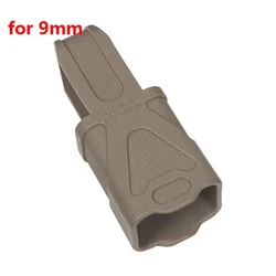 Tactical Rubber Glove Sleeve Cover for Handgun Mag Pouch Holder (Tan 9mm)