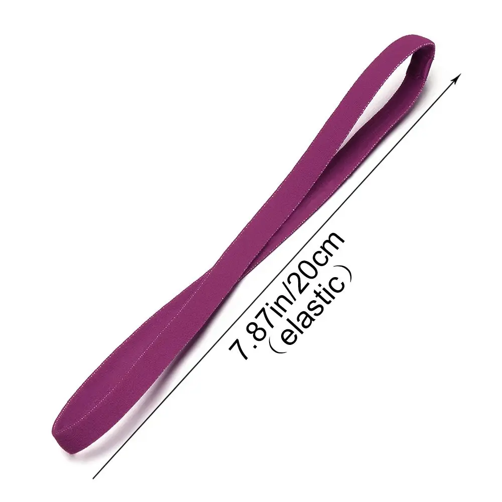 Sports Headbands 1 PC Women Men Yoga Anti-slip Elastic Rubber Sweatband Football Running