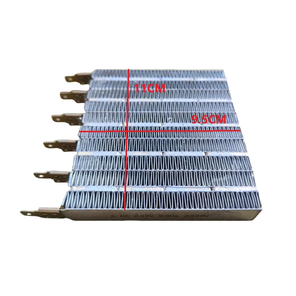 Electric Heater Parts Bathroom Warmer PTC Heating Element 6 pins 230V 2300W 9.5*11*1.5cm