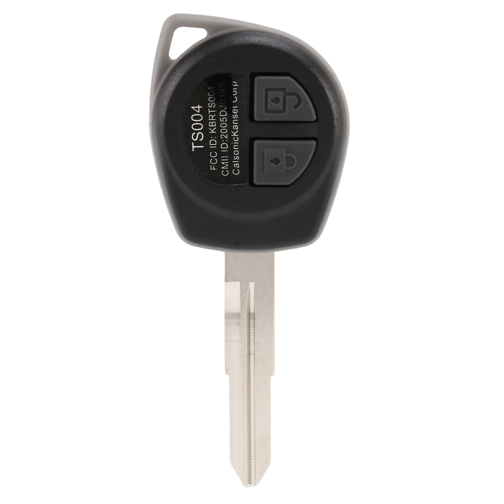 2-Button Uncut Remote Key Fob Case For Suzuki Ignis Alto Sx4 Vauxhall Agila Black