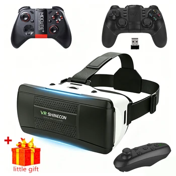 Occhiali per Realtà Virtuale 3D, Visore per Smartphone, Dispositivo con Lenti per Realtà Aumentata, Visore per Cellulare