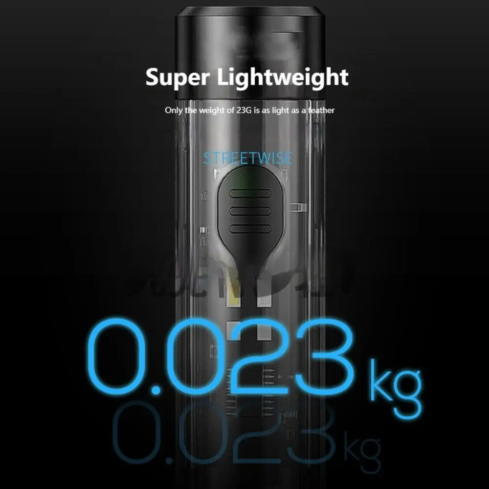Portable Mini Keychain Flashlight 80 Lumen UV/Red Light Pocket LED Flashlight with Buckle with 6 Modes Small Outdoor led flashlight mini flashlight led flashlights mini led flashlight